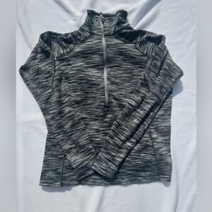 Columbia Women's 3/4 Zip Long Sleeve Thumbhole Lightweight Knit Pullover XL GrC!